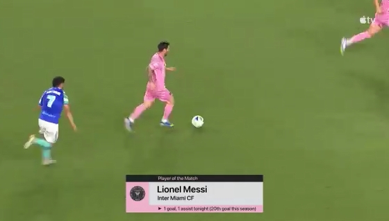 粤友钱配资 状态回归！官方：梅西传射建功，当选全场最佳球员