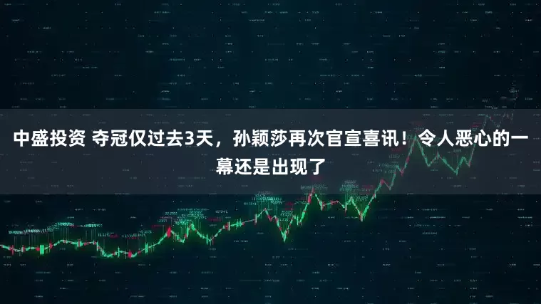 中盛投资 夺冠仅过去3天，孙颖莎再次官宣喜讯！令人恶心的一幕还是出现了