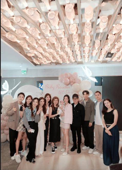 扬帆配资 TVB小花为女儿办180天宴！圈中港姐好友现身祝贺！TVB高层乐易玲也来了